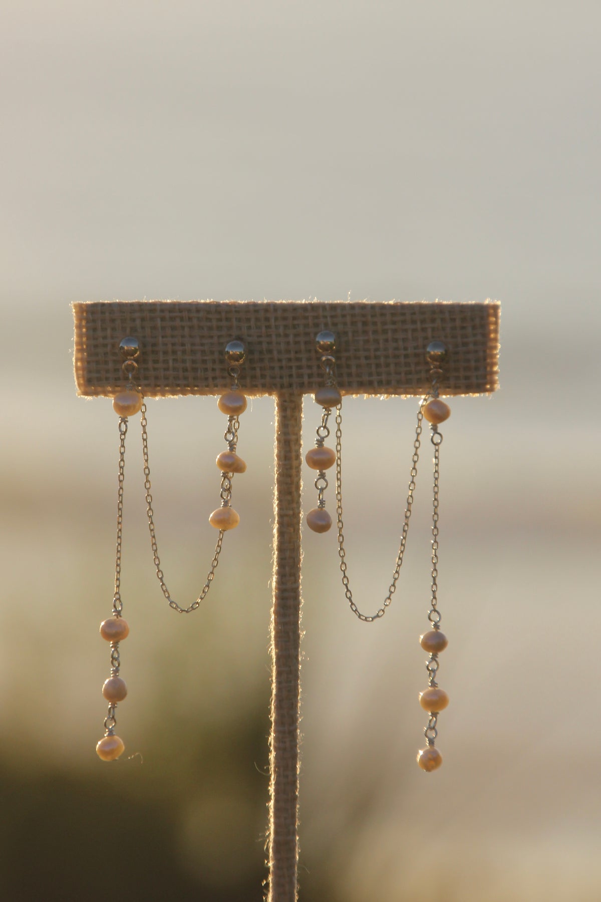 Maris twin drop earring