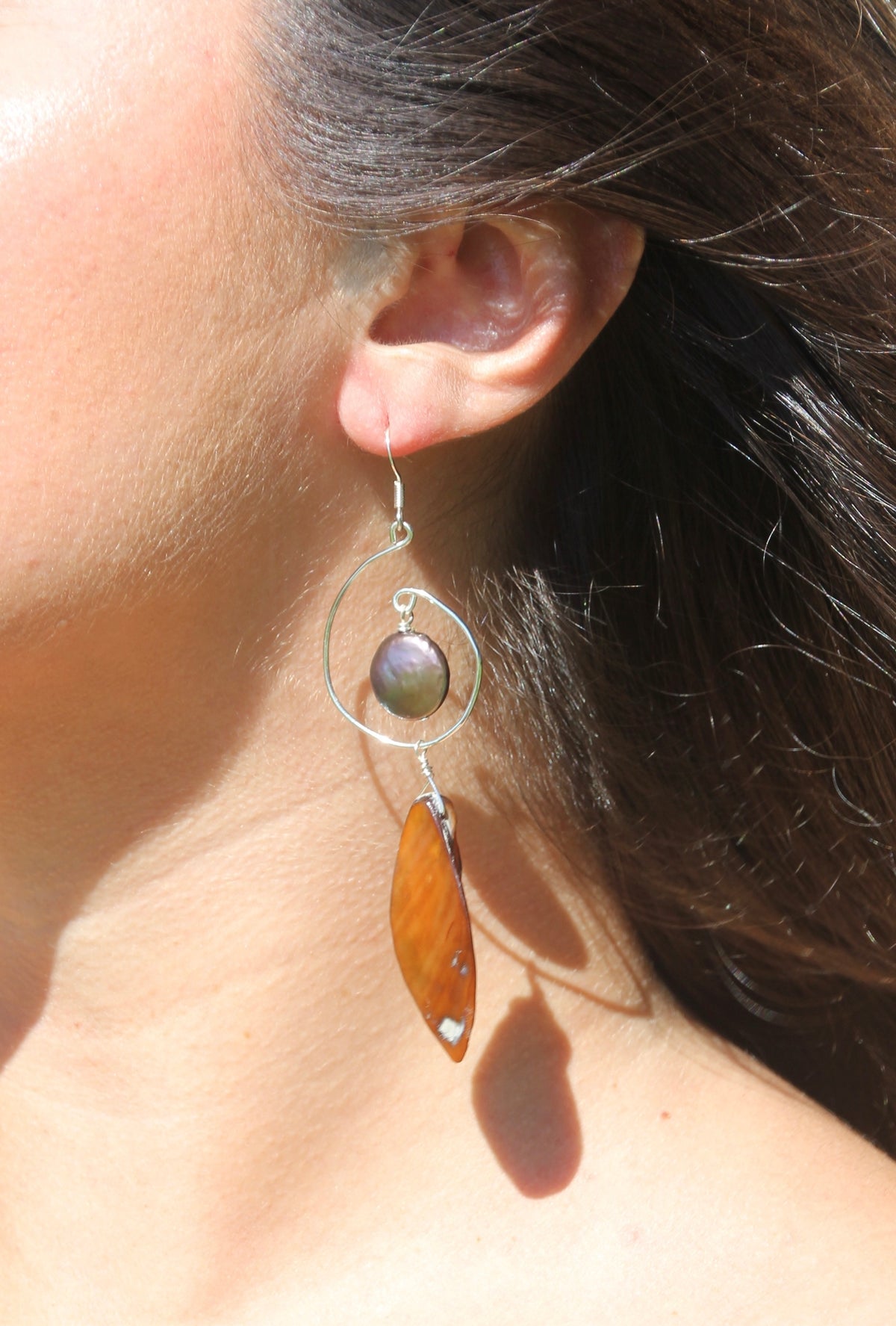 Autumn drop earring