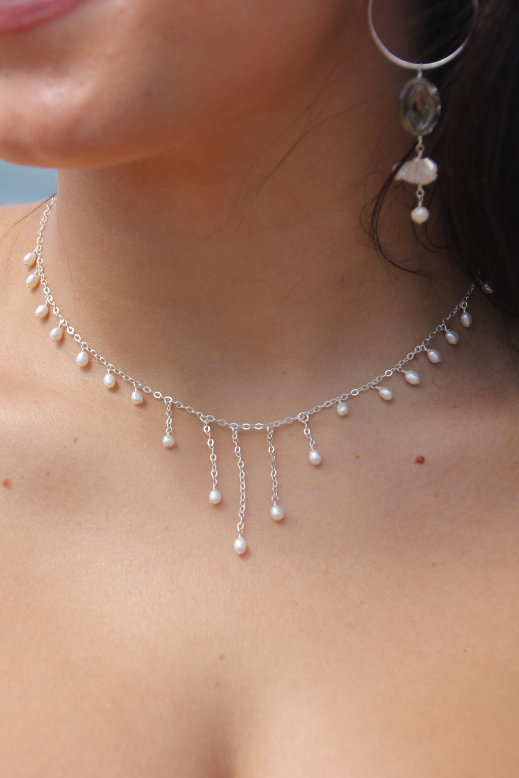 Perla cascade necklace