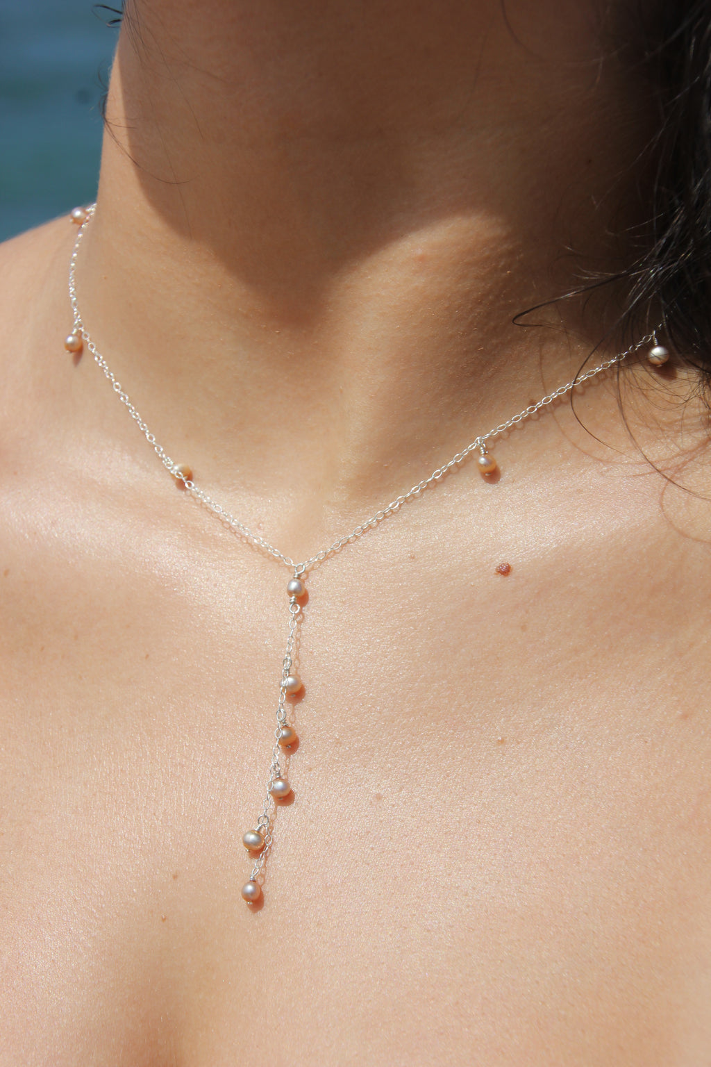 Golden drop necklace