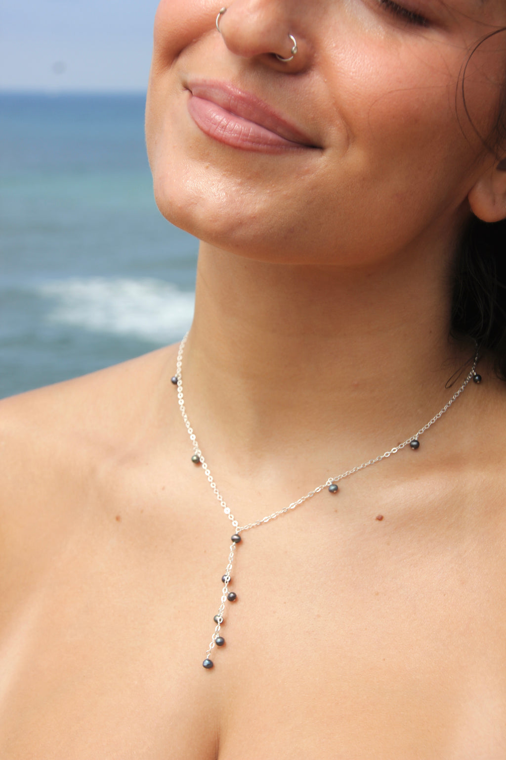 Twilight drop necklace