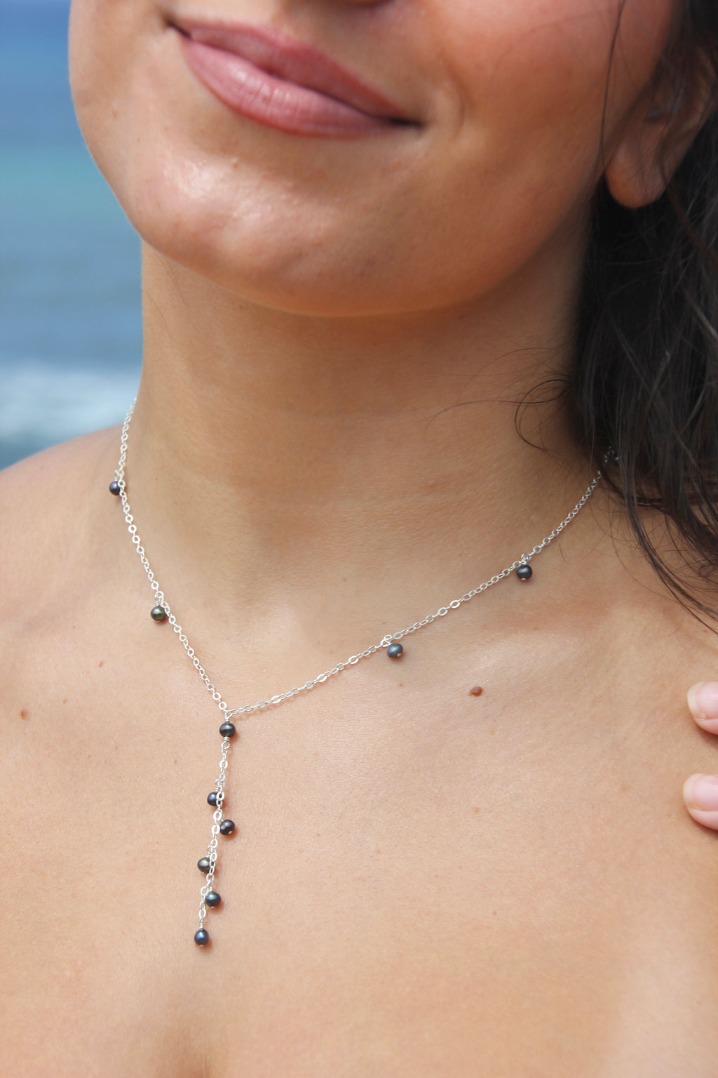 Twilight drop necklace