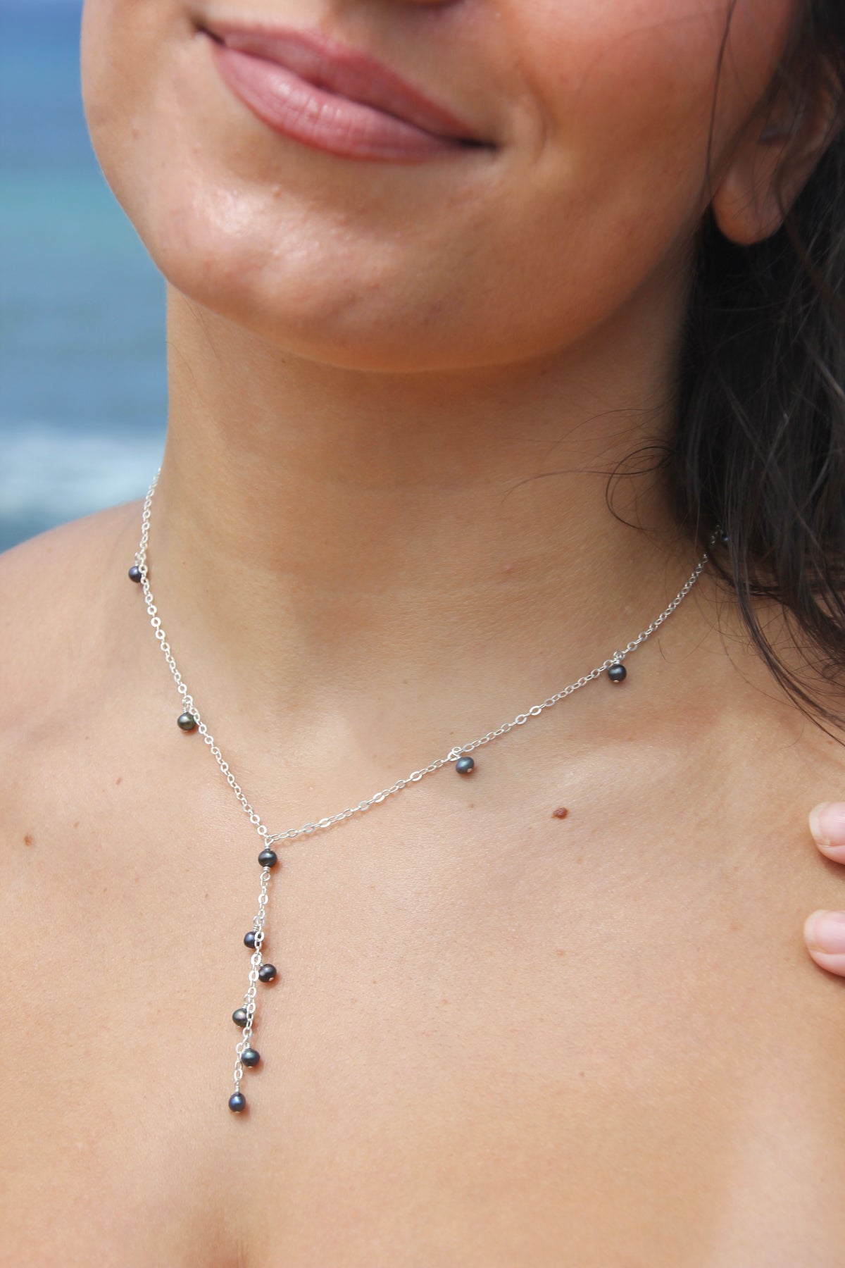 Twilight drop necklace