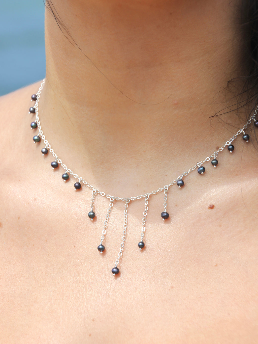 Luna cascade necklace
