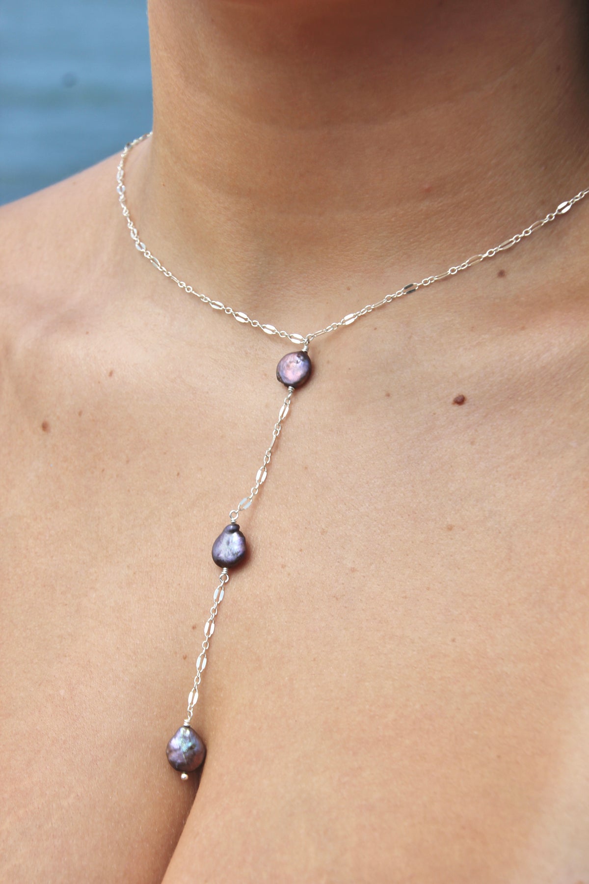 Luna drop necklace