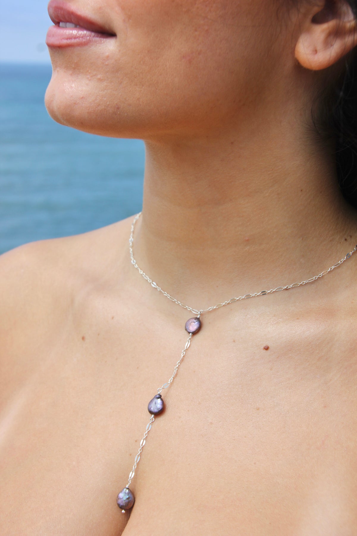 Luna drop necklace