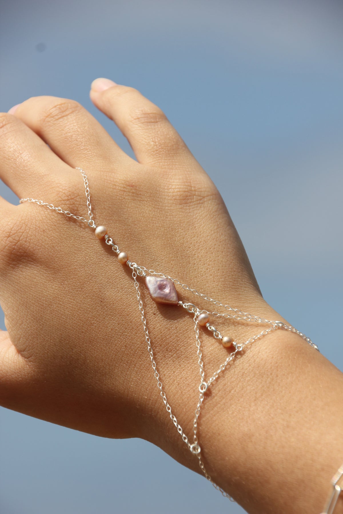 Cherry blossom hand chain