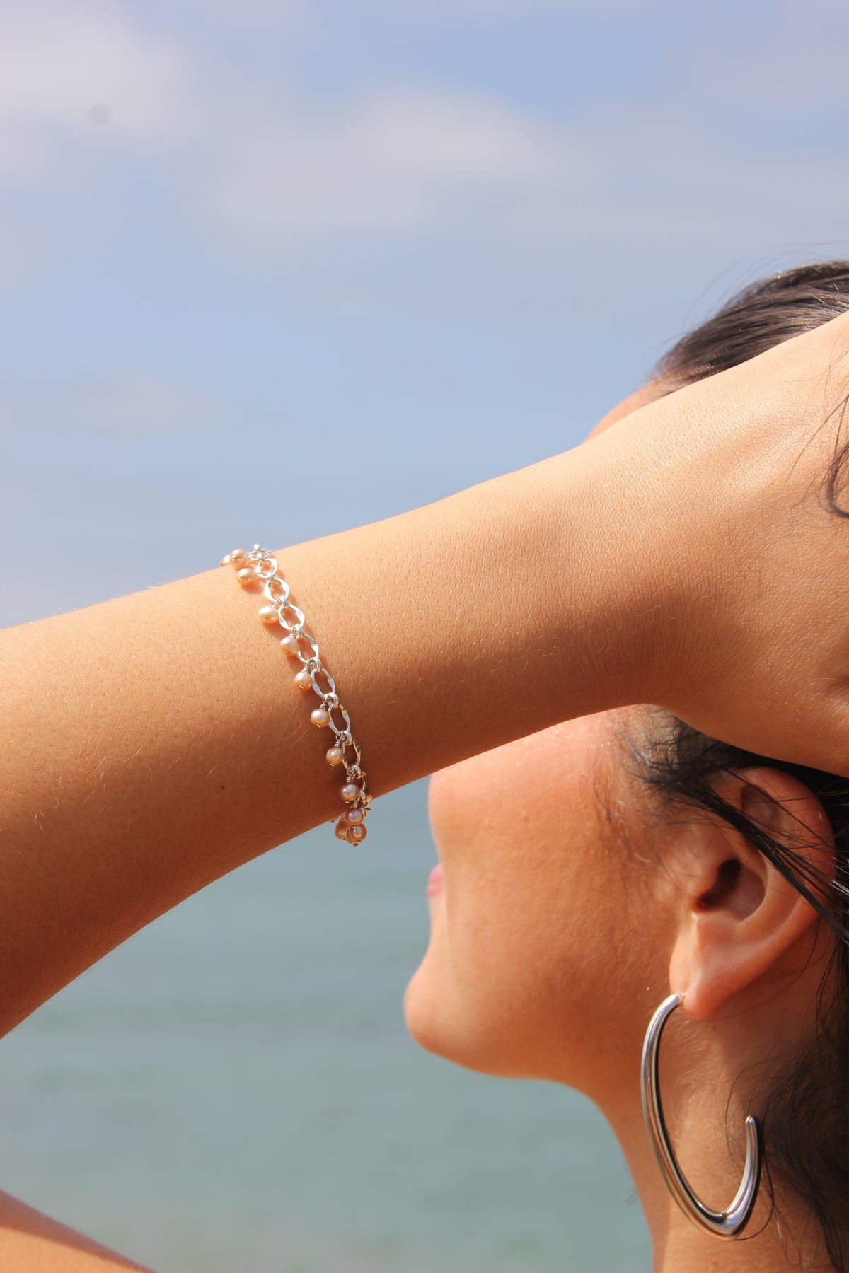 Golden charm bracelet