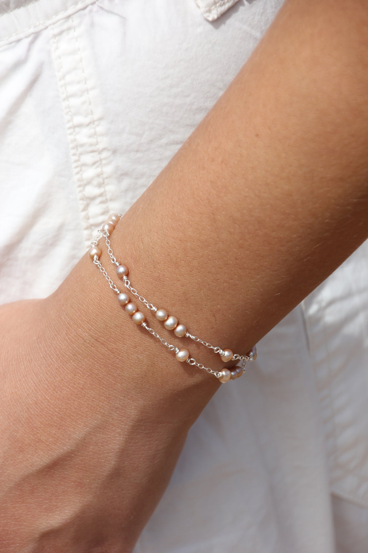 Golden layered bracelet