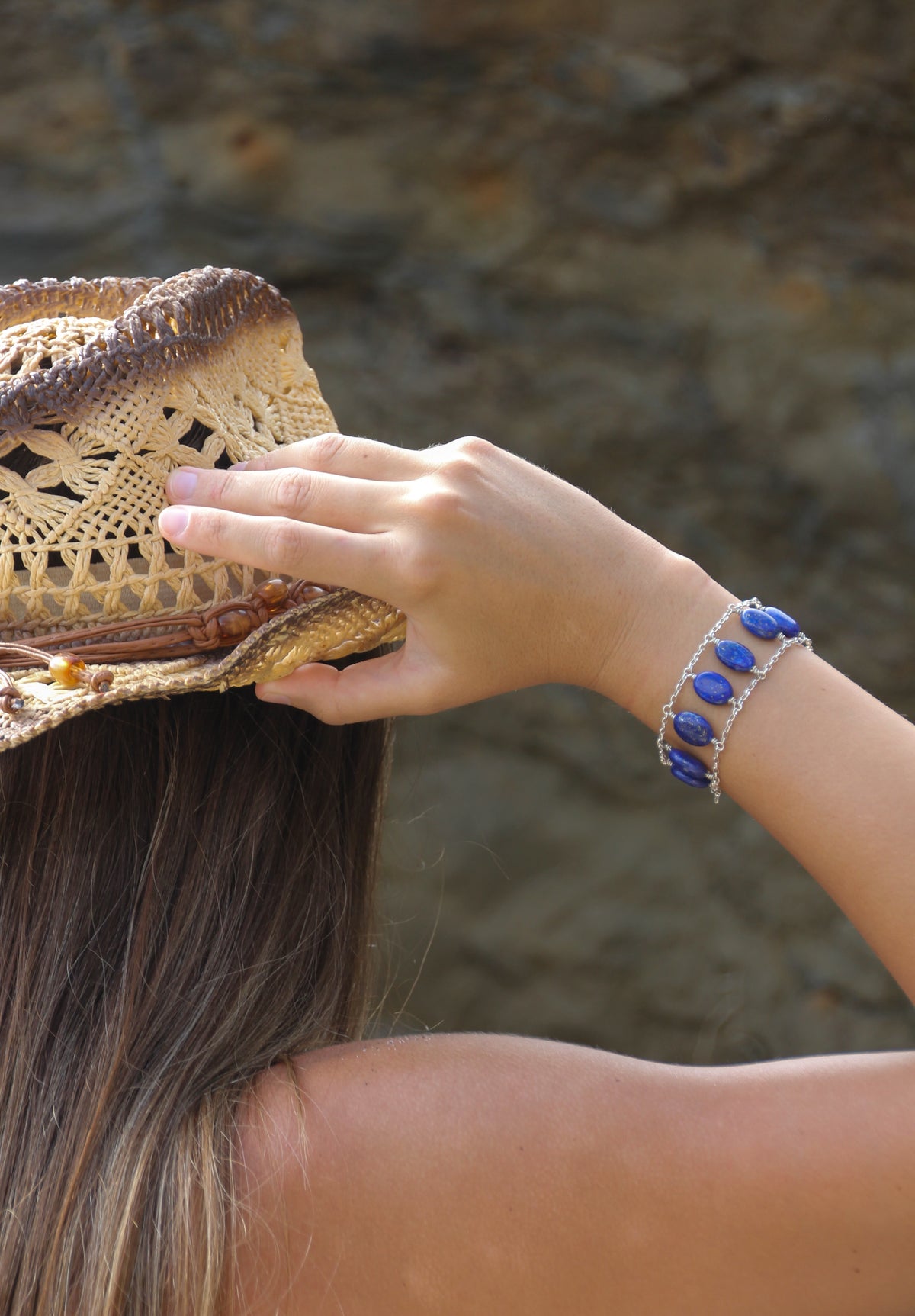 Lapis bracelet