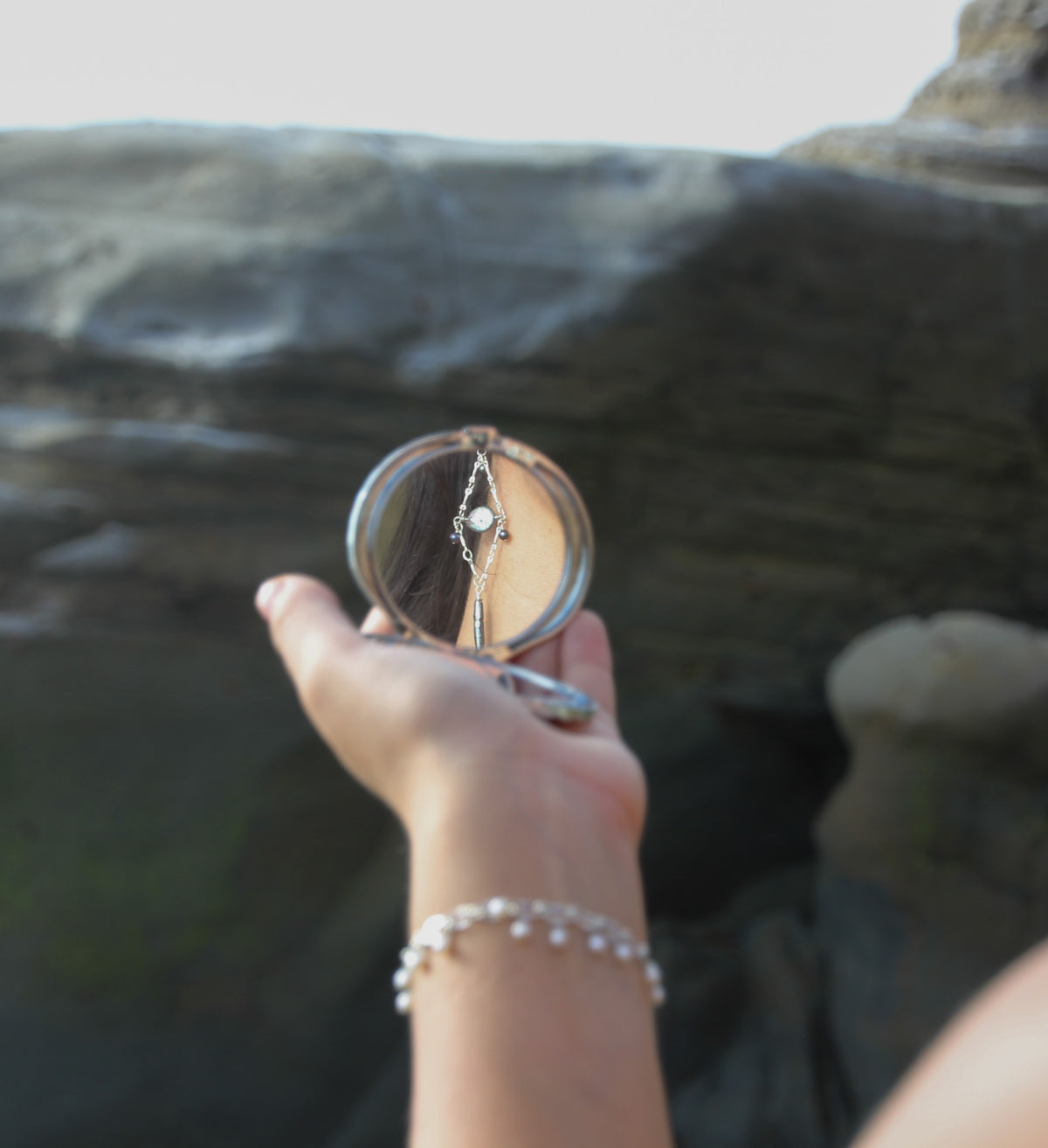 Eclipse drop earrings