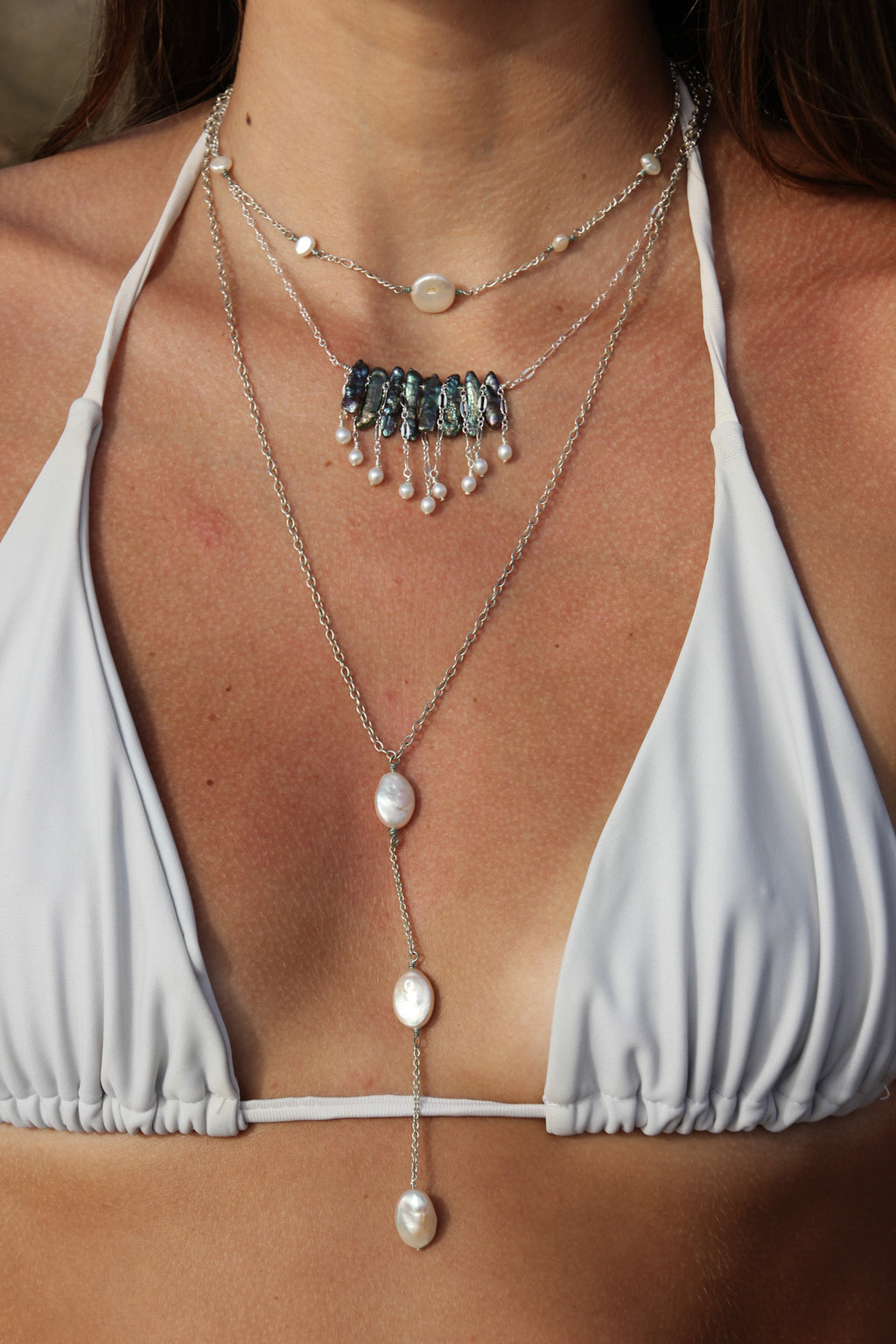 Sea foam necklace