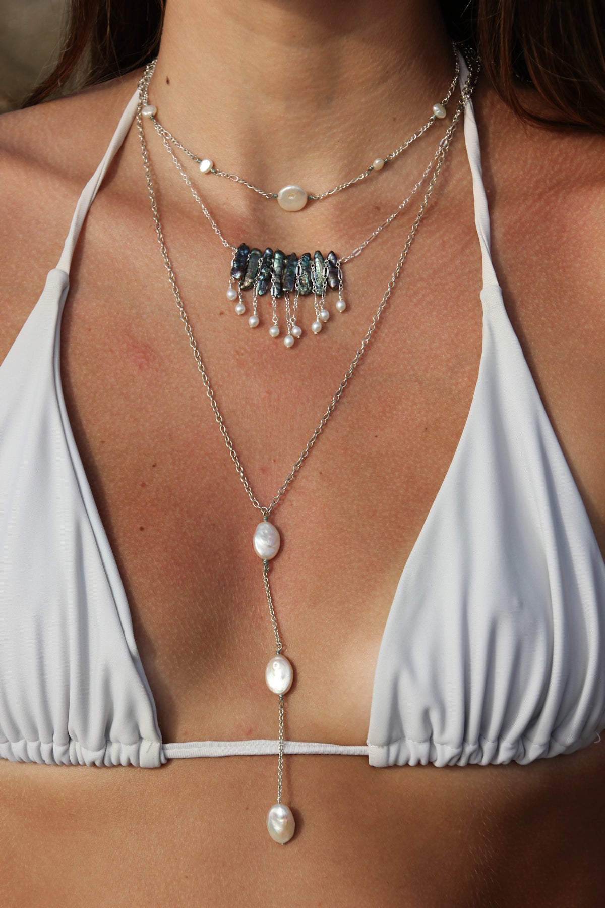 Sea foam necklace