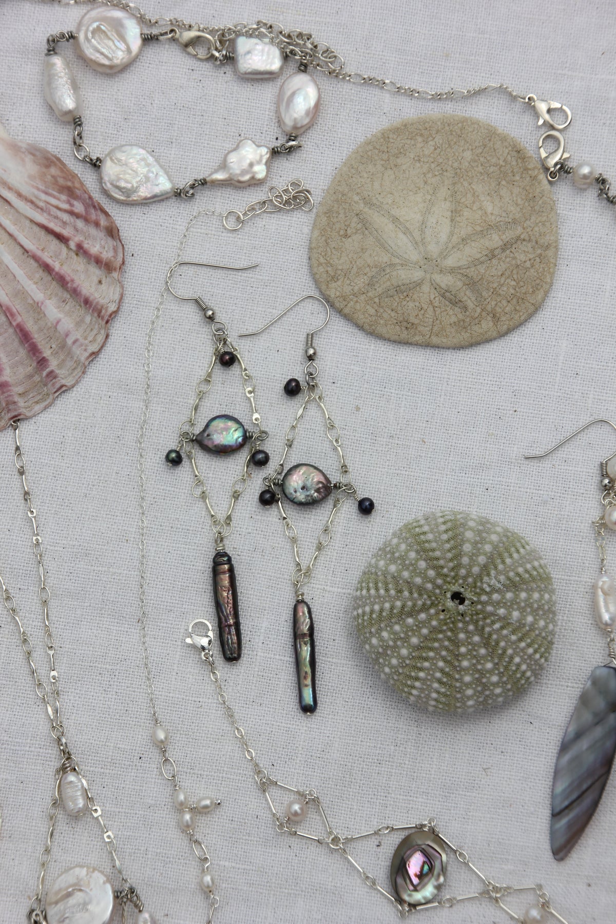 Eclipse drop earrings