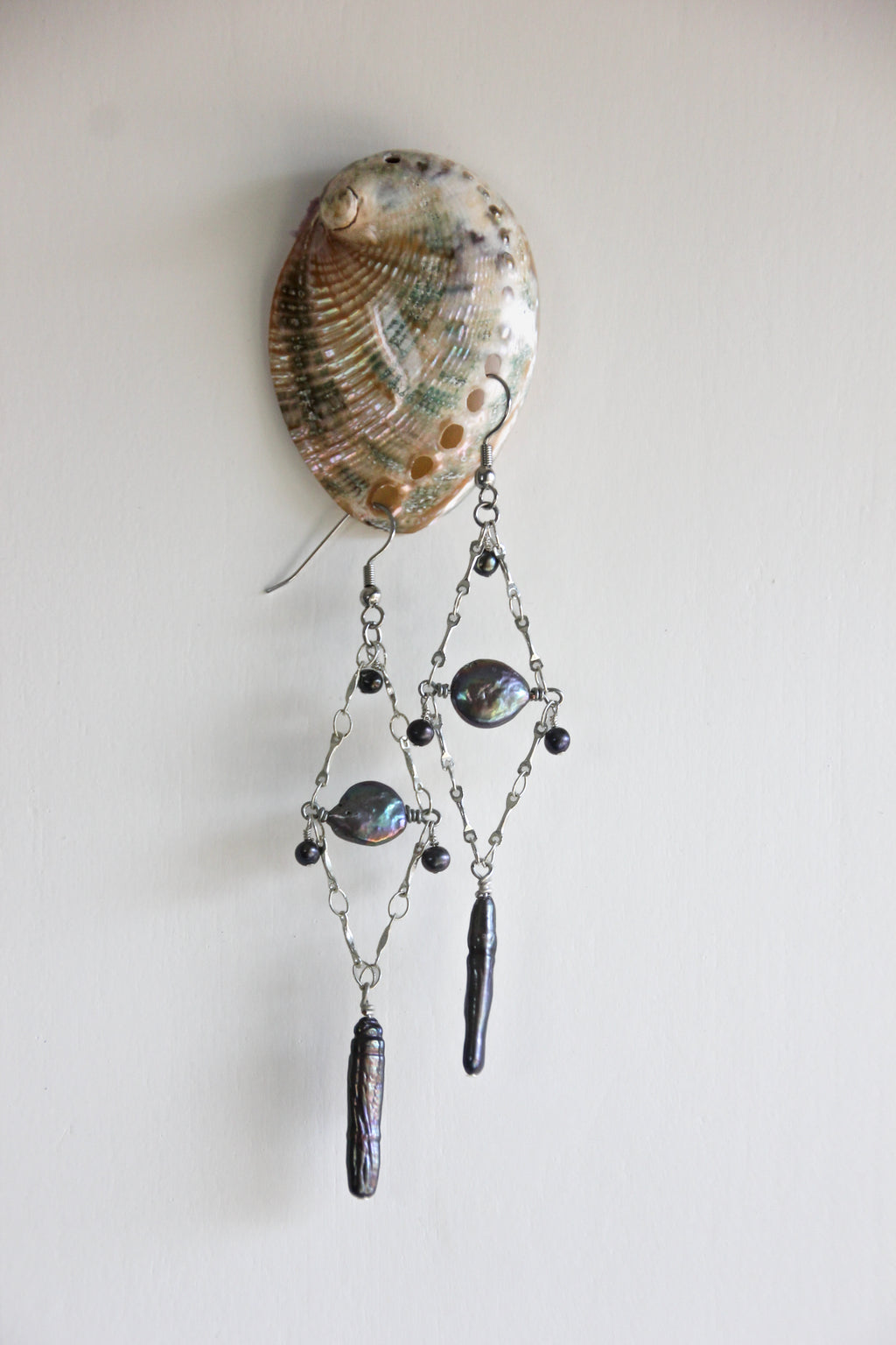 Eclipse drop earrings