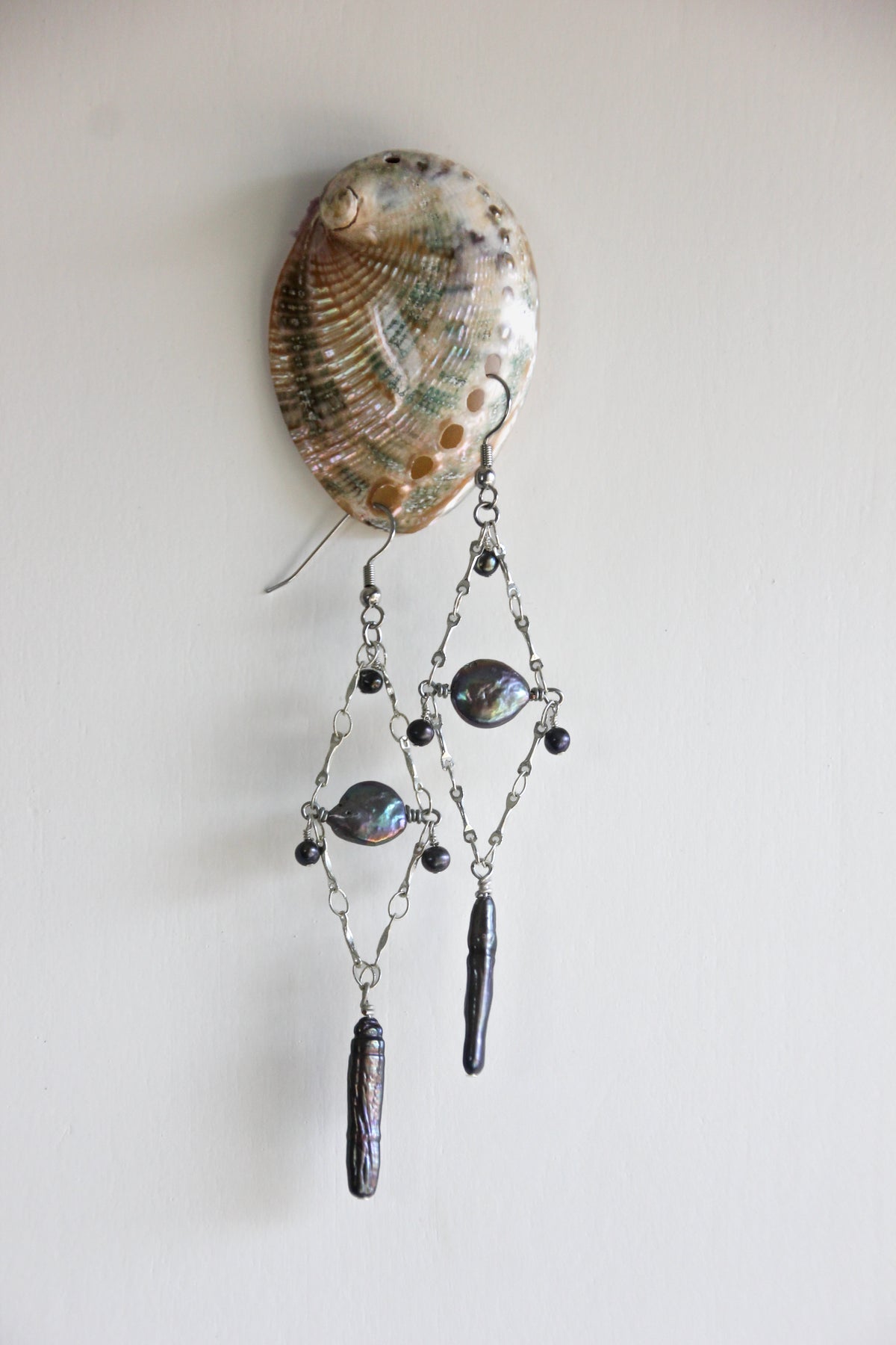 Eclipse drop earrings