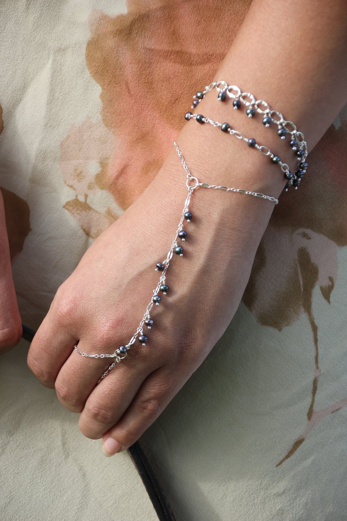 Luna charm hand chain