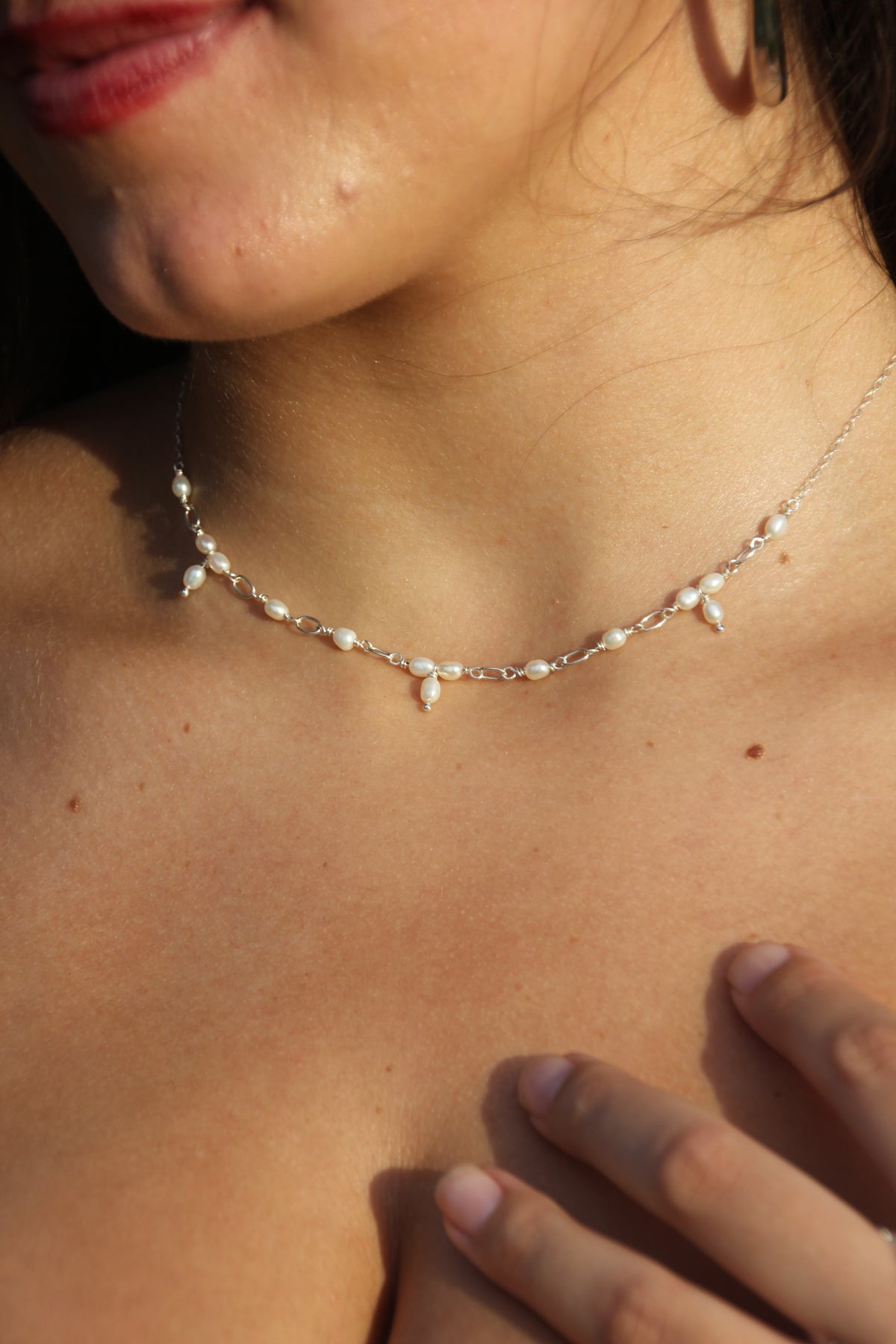 Petal choker necklace