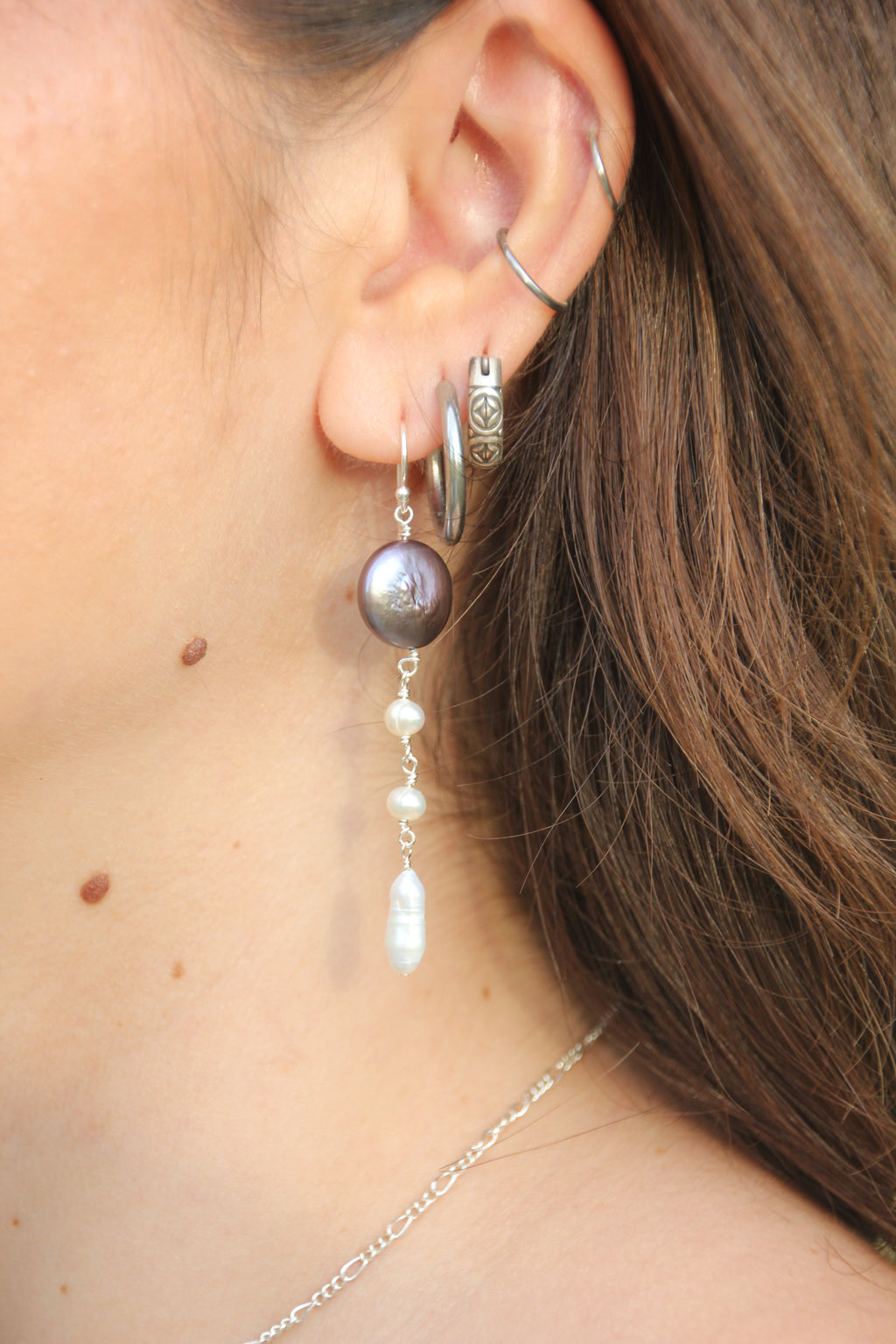 Opaline tears earring