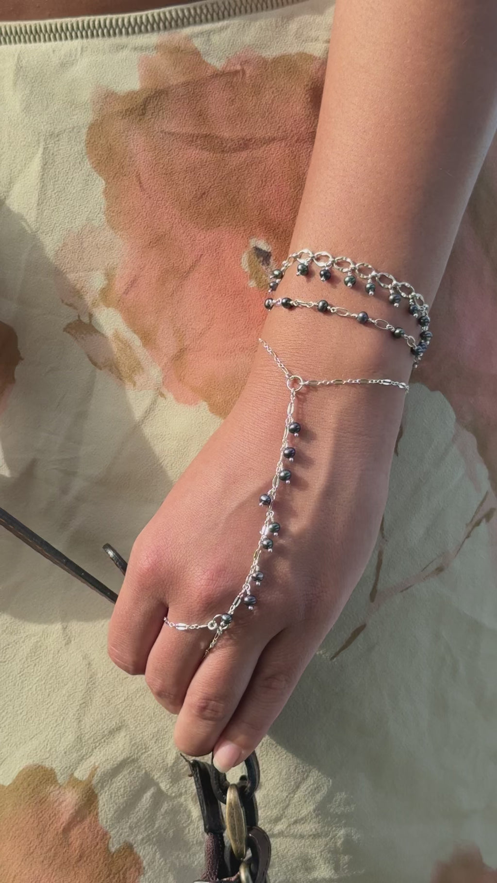 Luna charm hand chain