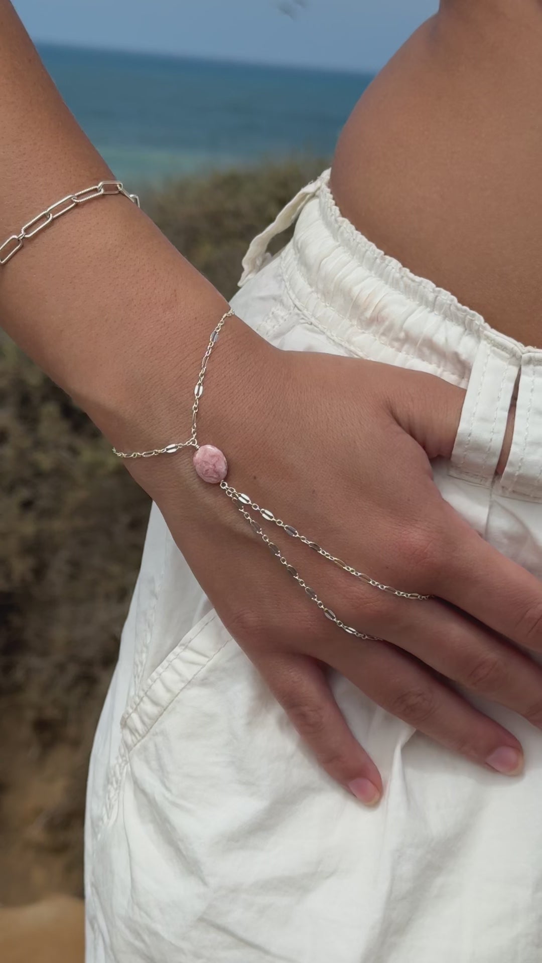 Petal hand chain