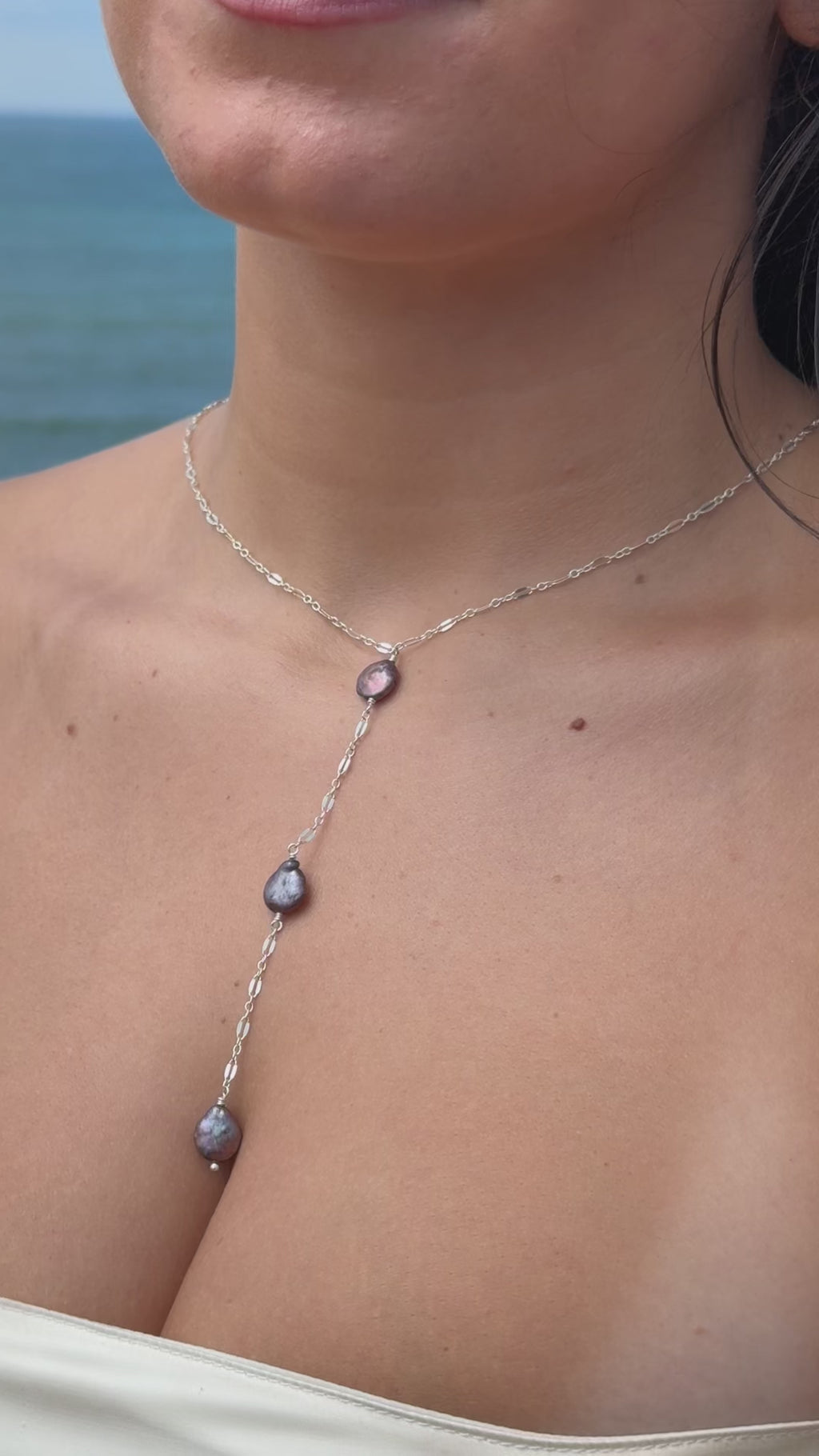 Luna drop necklace