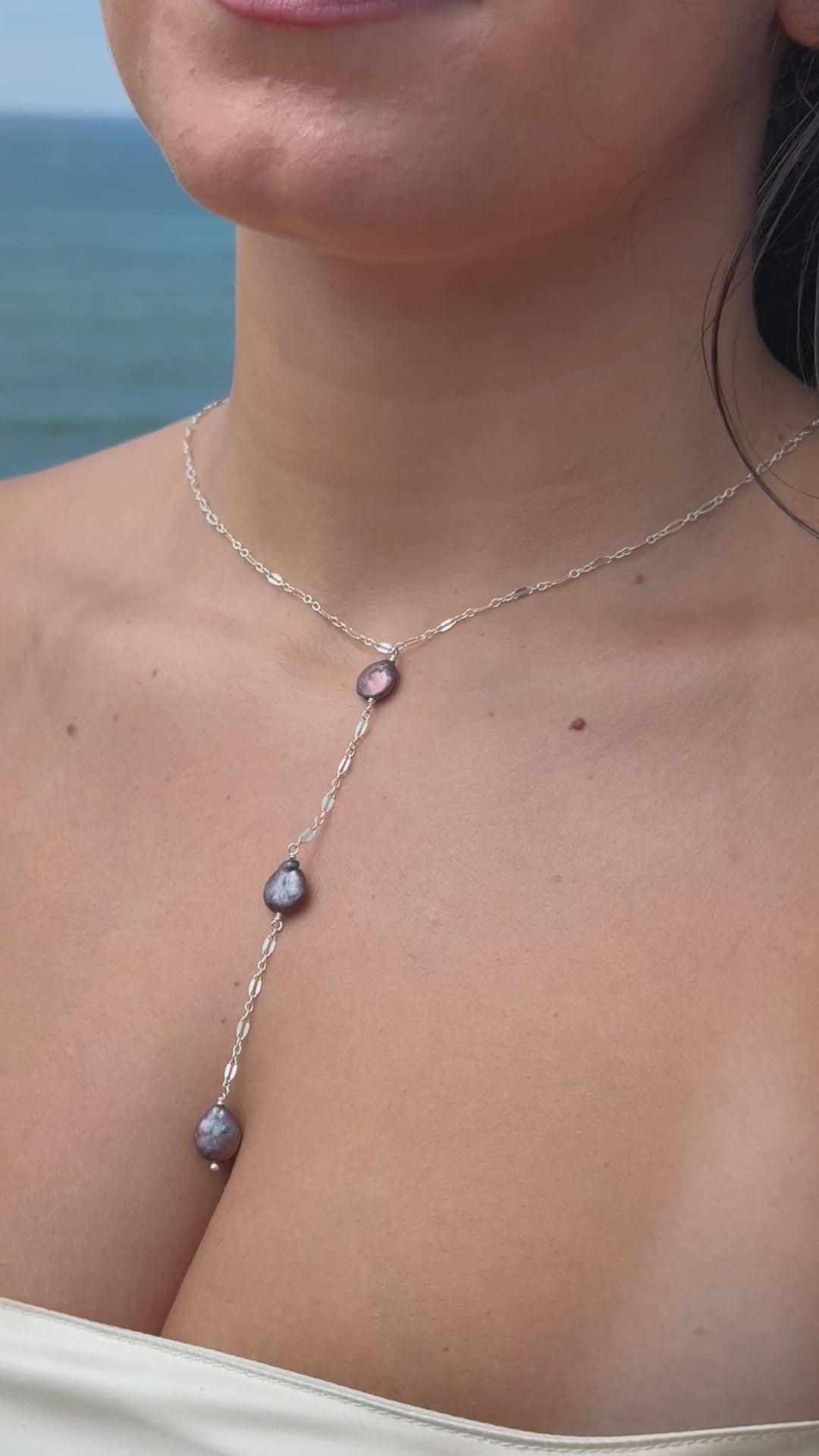 Luna drop necklace