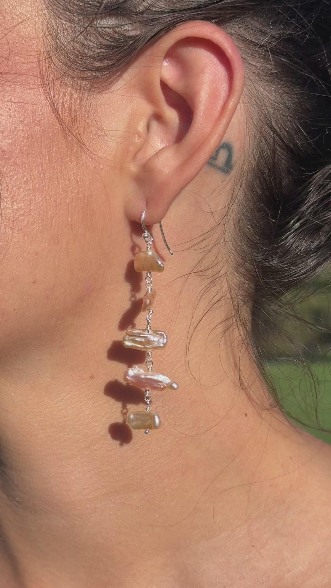 Coral earrings