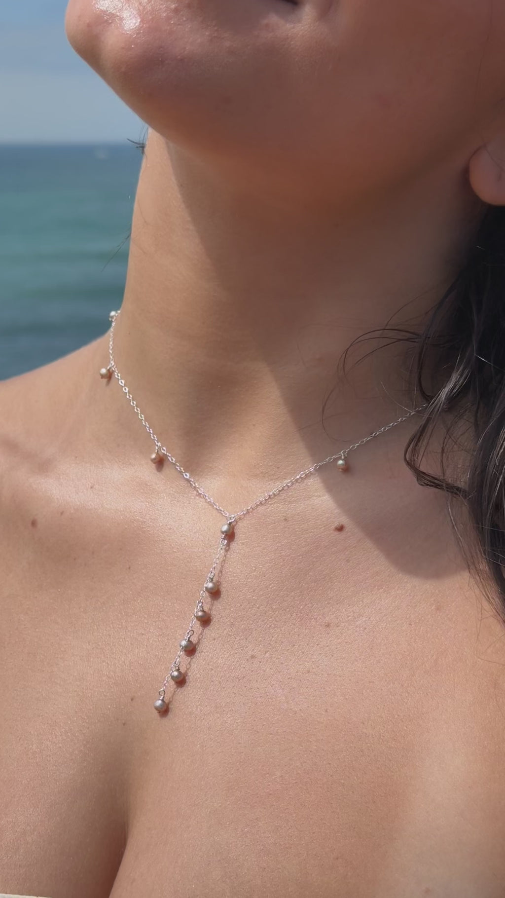 Golden drop necklace