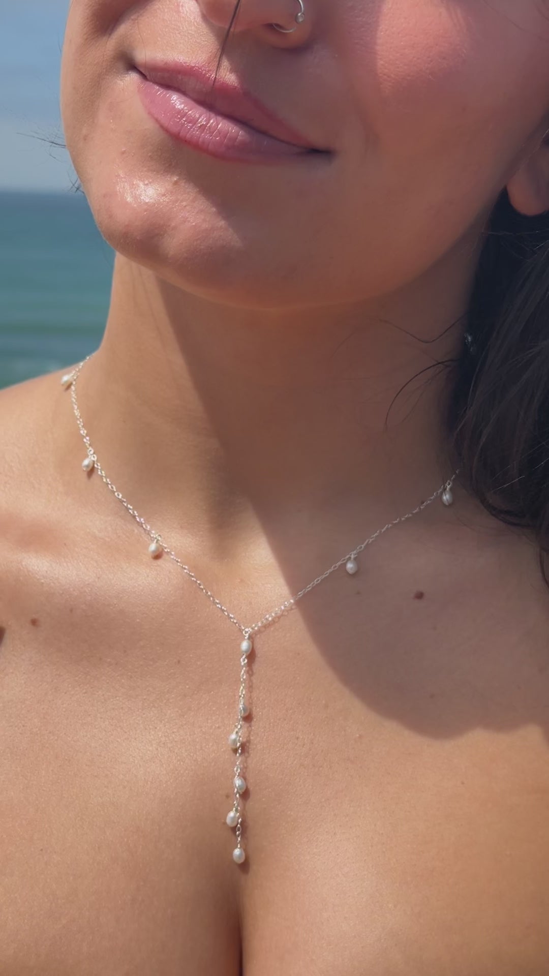 Perla drop necklace